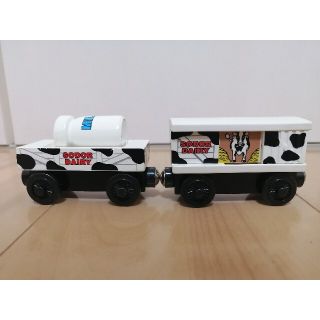 木製トーマス ミルクバレルカー カウカー 牛の貨車とシドニー 専用