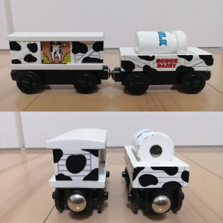 木製トーマス ミルクバレルカー カウカー 牛の貨車とシドニー 専用