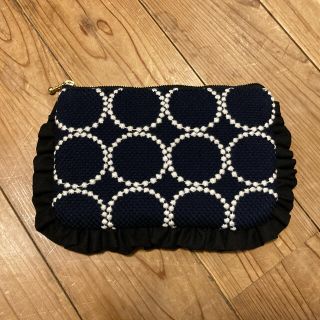 ミナペルホネン(mina perhonen)のちょっと訳あり【ハンドメイド】ミナペルホネン  フリルポーチ(ポーチ)