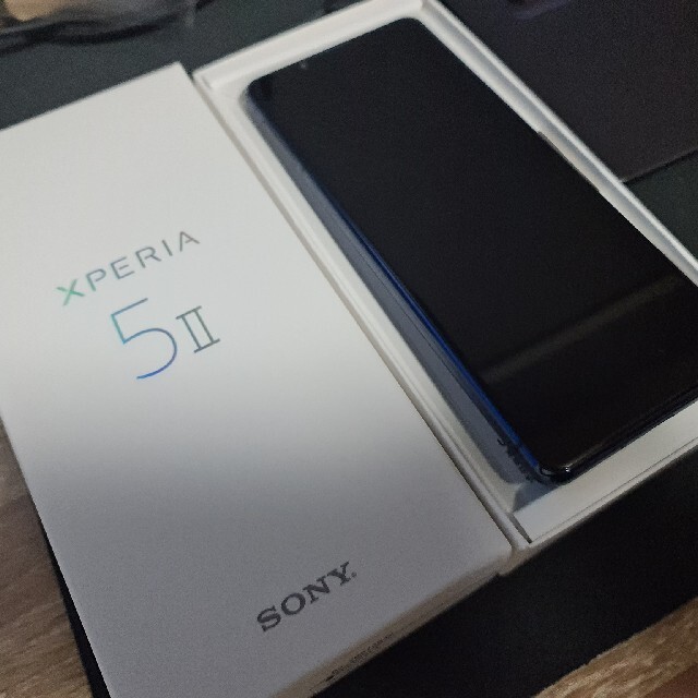 Xperia 5 II SOG02 SIMフリー ブルー