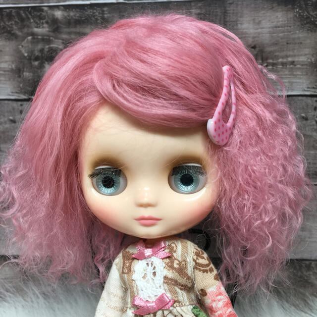 blythe_カフェモカ✨w-059チベットラムフルスキンウィッグ