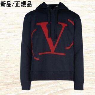 ヴァレンティノ(VALENTINO)の●新品/正規品●  VALENTINO V ロゴ フーディー(パーカー)