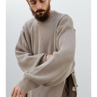 LIDNM リドム OVERSIZED 7G AZE KNIT