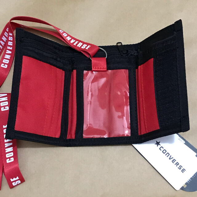 CONVERSE(コンバース)のWEGO コンバース ウォレット 財布 赤 メンズのファッション小物(折り財布)の商品写真
