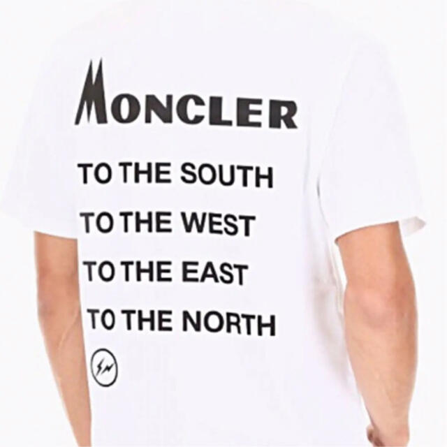 MONCLER(モンクレール)の★希少★ MONCLER Tシャツ ホワイト Ｌ FRAGMENT GENIUS メンズのトップス(Tシャツ/カットソー(半袖/袖なし))の商品写真