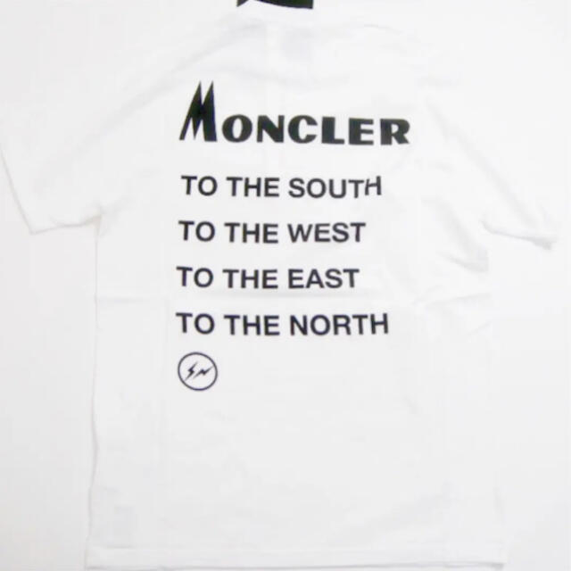 MONCLER(モンクレール)の★希少★ MONCLER Tシャツ ホワイト Ｌ FRAGMENT GENIUS メンズのトップス(Tシャツ/カットソー(半袖/袖なし))の商品写真