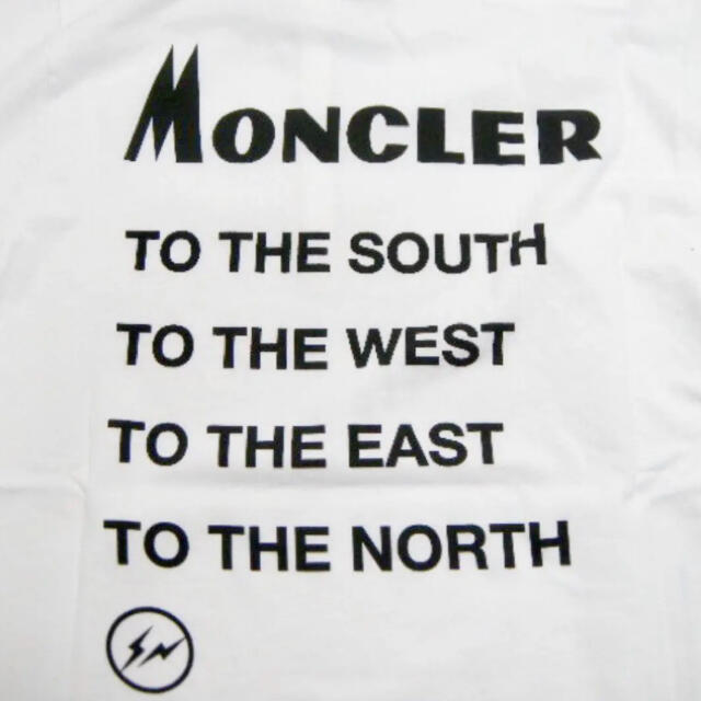 MONCLER(モンクレール)の★希少★ MONCLER Tシャツ ホワイト Ｌ FRAGMENT GENIUS メンズのトップス(Tシャツ/カットソー(半袖/袖なし))の商品写真