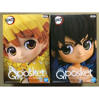 バンプレスト(BANPRESTO)の鬼滅の刃　Qposket  我妻善逸　嘴平伊之助　Aカラー　フィギュア(アニメ/ゲーム)