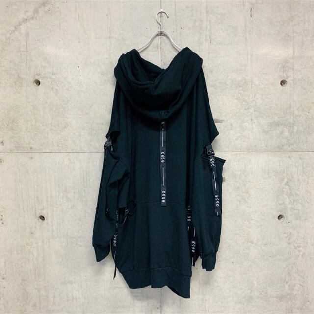 -0658- zip hoodie / black メンズのトップス(パーカー)の商品写真