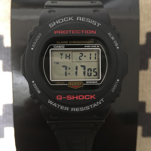 G-SHOCK(ジーショック)の新品 CASIO カシオ G-SHOCK Gショック DW-5750E-1JF メンズの時計(腕時計(デジタル))の商品写真