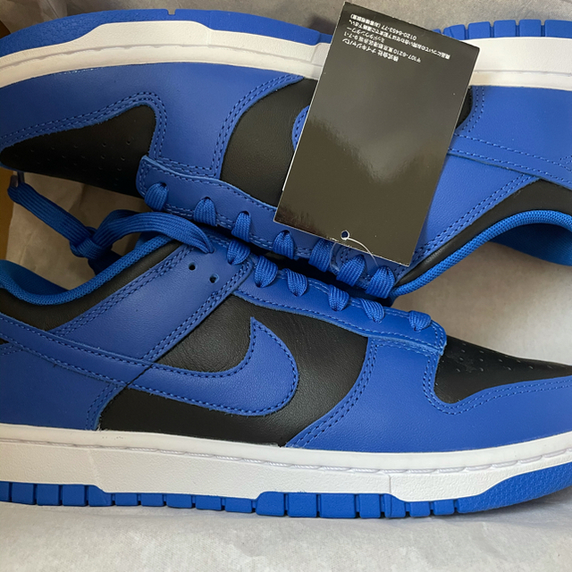 NIKE(ナイキ)のnike dunk low 27.5 黒青 hyper cobalt snkrs メンズの靴/シューズ(スニーカー)の商品写真