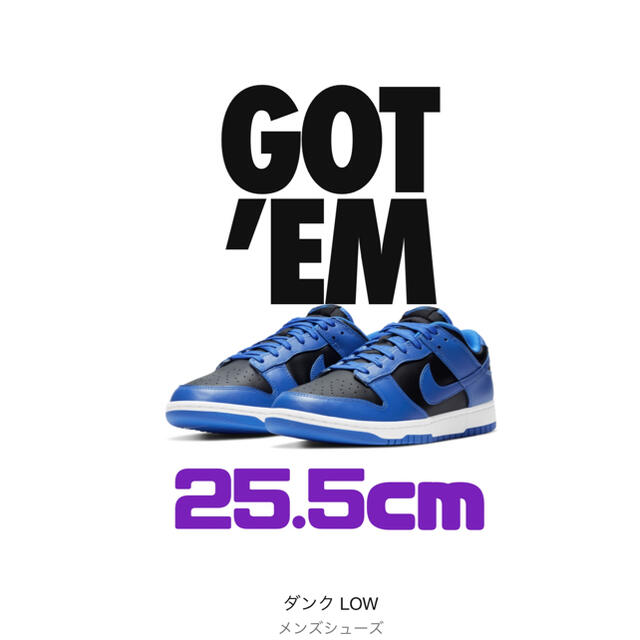 【レアサイズ】Nike dunk low hyper cobalt 25.5cm