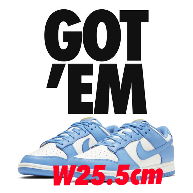 NIKE DUNK LOW Coast UNC W25.5cm