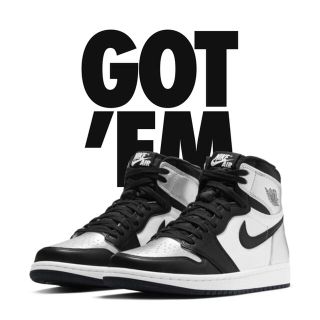 ナイキ(NIKE)の【最安価】air jordan 1 high og silver toe 23(スニーカー)