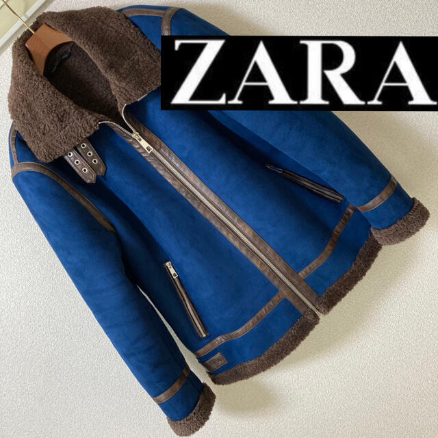 送料無料極美品◆ZARA MAN ザラ◆B3 ムートン フライトジャケット ボマー XL