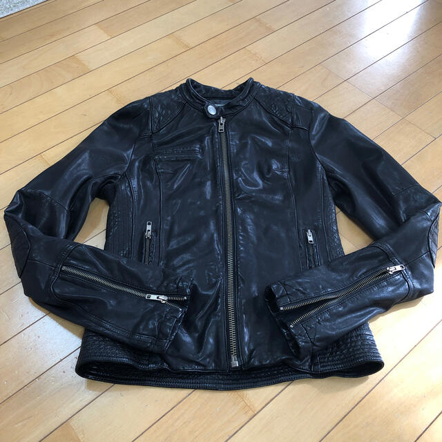 moussy(マウジー)の美品★マウジー★革ライダースジャケット　 レディースのジャケット/アウター(ライダースジャケット)の商品写真