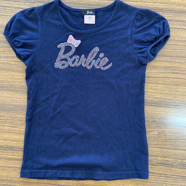 Barbie(バービー)のBarbie 140 Tシャツ 紺 キッズ/ベビー/マタニティのキッズ服女の子用(90cm~)(Tシャツ/カットソー)の商品写真