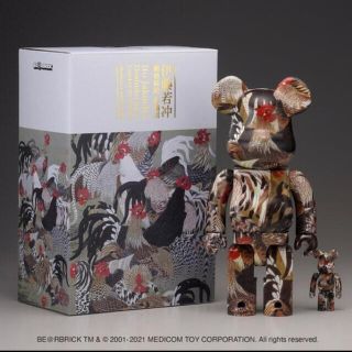 メディコムトイ(MEDICOM TOY)のBE@RBRICK 伊藤若冲「群鶏図」100% ＆ 400%(その他)