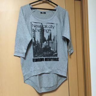 お値下げ七分袖グレーTシャツ  Mサイズ(Tシャツ(長袖/七分))