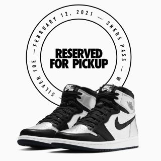 ナイキ(NIKE)のNike air jordan 1 silver toe (スニーカー)