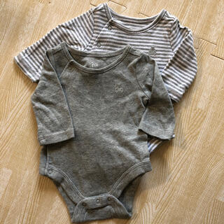 ベビーギャップ(babyGAP)のbaby GAP新生児ボディシャツ　2枚セット(肌着/下着)