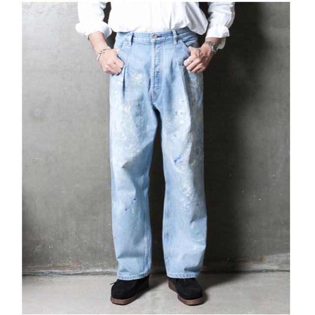 HERILL 21st 15oz Denim Tuck bleach 4PK - デニム/ジーンズ