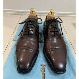 クロケットアンドジョーンズ(Crockett&Jones)のStefano Branchini ストレートチップ　ダークブラウン　サイズ7(ドレス/ビジネス)