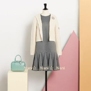 ルネ(René)のルネ❇️Rene❇️新品 ボンディングスウィングワンピース 34(ひざ丈ワンピース)