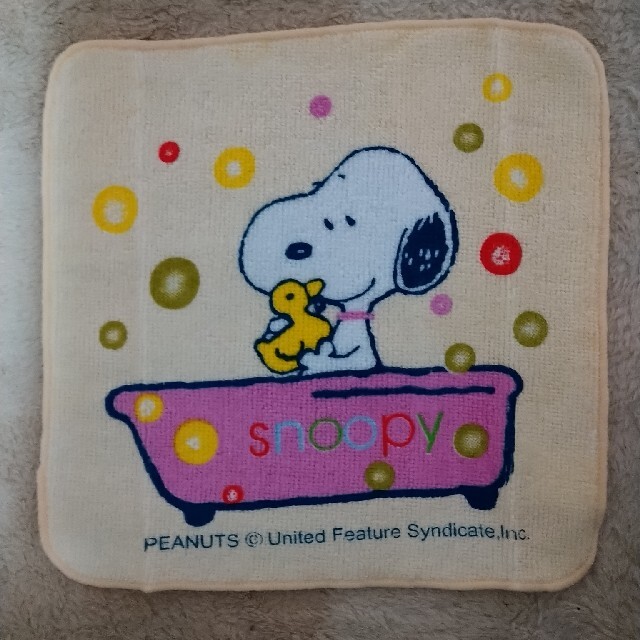 SNOOPY(スヌーピー)のスヌーピー　タオルハンカチ　2枚セット レディースのファッション小物(ハンカチ)の商品写真