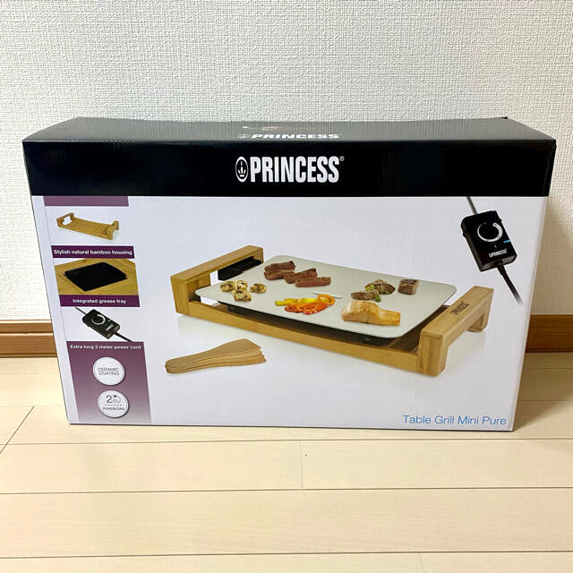 PRINCESS/プリンセス テーブルグリル　ミニピュア ホットプレート スマホ/家電/カメラの調理家電(ホットプレート)の商品写真