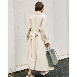 【値下げ】emmi atelier ウールヘリンボーンリバーコート 激安セール ウールへリンボンリバーコート カーディガン/ボレロ