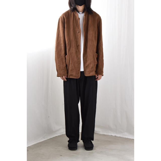 COMOLI 別注ヘンプダックハンティングジャケットサイズ1 - ノーカラー