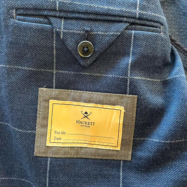 BURBERRY(バーバリー)のHACKETT LONDON ／ BLUE MYF WPANE JERSEY メンズのジャケット/アウター(テーラードジャケット)の商品写真