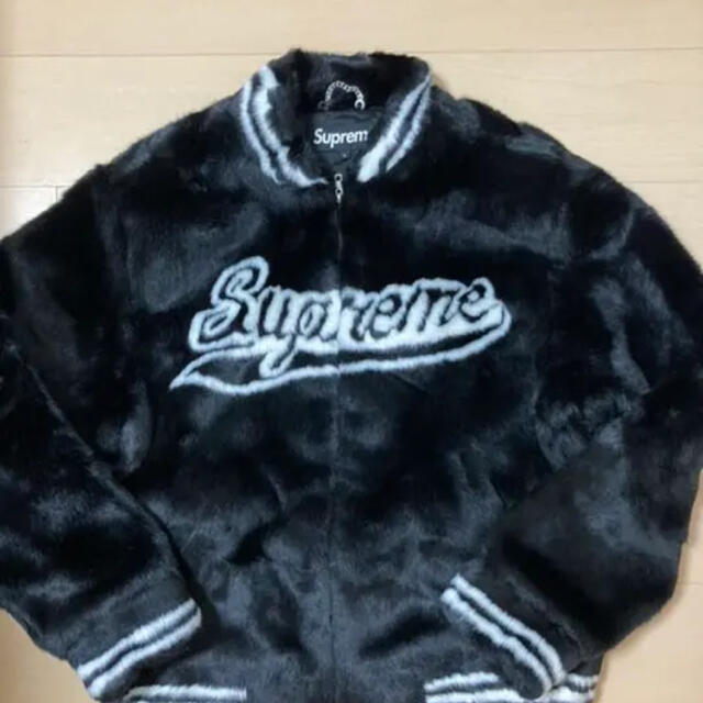 Supreme - supreme faux fur varsity jacket シュプリーム
