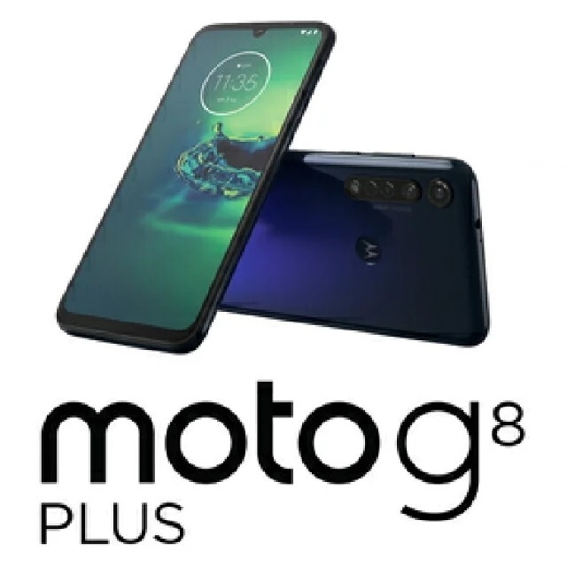 新品未開封 moto g8 plus ブルー　SIMフリースマートフォン