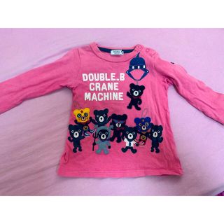 ダブルビー(DOUBLE.B)のみどり様専用★ミキハウス.ダブルビー★クレーンゲームTシャツピンク90(Tシャツ/カットソー)