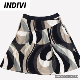 インディヴィ(INDIVI)のインデヴィ INDIVI スカート(ひざ丈スカート)