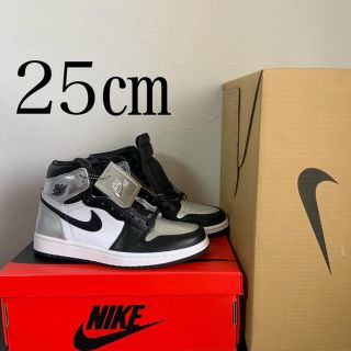 ナイキ(NIKE)のNIKE エアジョーダン1 silver toe 25㎝　値下げ不可(スニーカー)