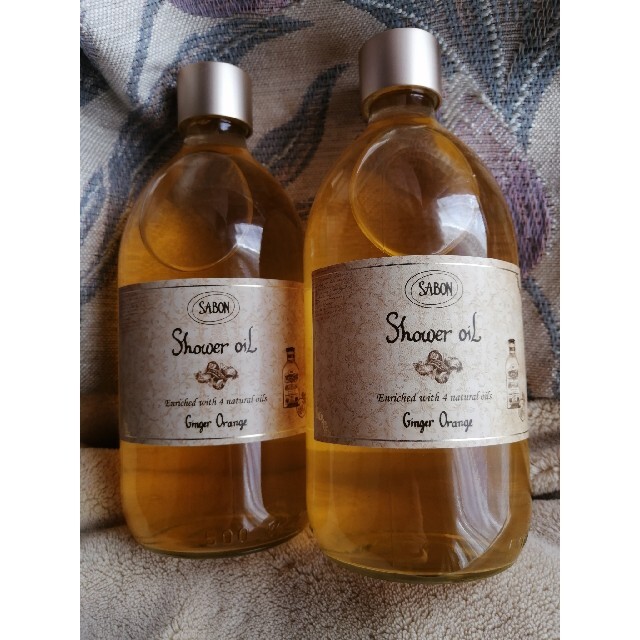 SABON(サボン)のSABON(サボン) シャワーオイル ジンジャーオレンジ(500ml)2本 コスメ/美容のボディケア(ボディソープ/石鹸)の商品写真