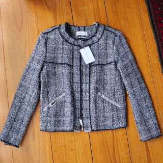 イザベルマラン(Isabel Marant)のイザベルマラン　ツイードジャケット　定価7万　34(ノーカラージャケット)