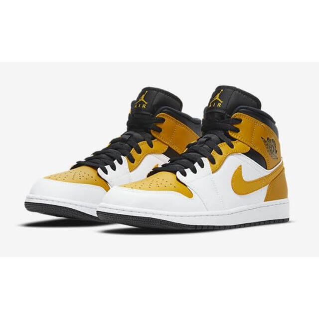 NIKE AIR JORDAN 1 MID "UNIVERSITY GOLD"