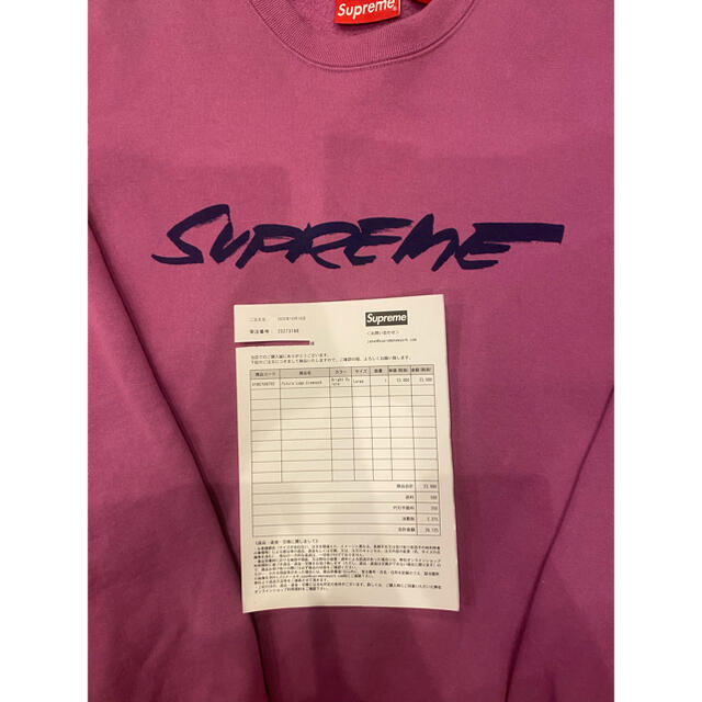 Supreme(シュプリーム)のSupreme Futura Logo クルーネック L 紫 20aw 美品 メンズのトップス(スウェット)の商品写真