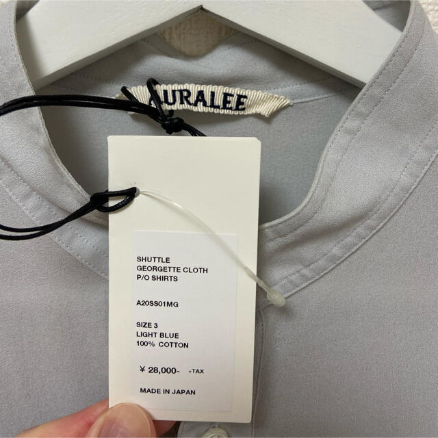 メール便に限り送料無料!! サイズ4!AURALEE シャトルジョーゼット