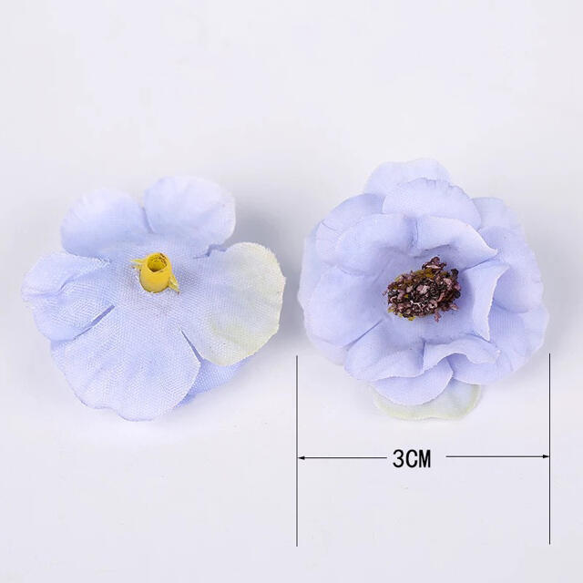 デイジー 2.5-3cm  造花 100ピース ハンドメイド  素材リースパーツ ハンドメイドのハンドメイド その他(その他)の商品写真