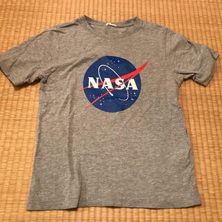 ジーユー(GU)のGUジーユー★NASATシャツナサ宇宙スペース150グレー(Tシャツ/カットソー)