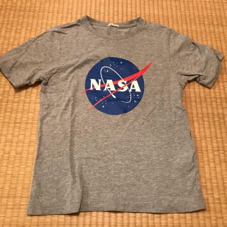 ジーユー(GU)のGUジーユー★NASATシャツナサ宇宙スペース150グレー(Tシャツ/カットソー)