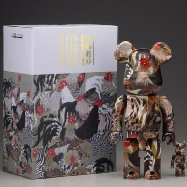 BE@RBRICK 伊藤若冲「群鶏図」100% ＆ 400%