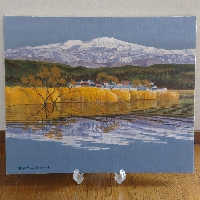 衝撃特価 絵画 油絵 木場潟の白山 大山功 送料無料 acornproperties.co.uk