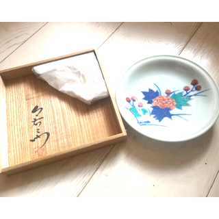 【未使用】重要無形文化財_今右衛門 Imaemon 飾り皿　色絵陶器(食器)