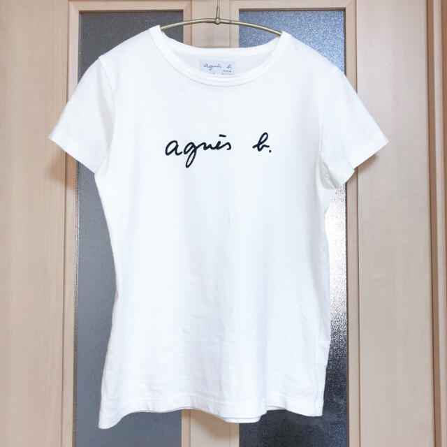 agnes b.(アニエスベー)のagnes b. アニエスベー レディース Tシャツ ロゴTシャツ 白 レディースのトップス(Tシャツ(半袖/袖なし))の商品写真
